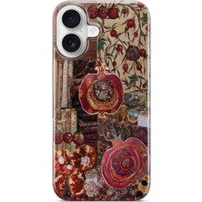 Mobilpad Iphone 16 Uyumlu Baskılı Yumuşak Silikon Şeffaf Telefon Kılıfı