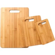 Home Bambu Kesme Tahtası, Çok Amaçlı Doğrama Tahtası, Et, Ekmek, Balık, Sebze ve Meyve Için Kesim Panosu, Yıkanabilir ve Dayanıklı Mutfak Aksesuarı (22X32 Cm)
