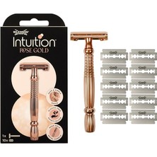 Sword Intuition Rose Gold Tıraş Bıçağı Kadınlar Için – Kelebek Ağızlı Plastik Içermeyen Tıraş