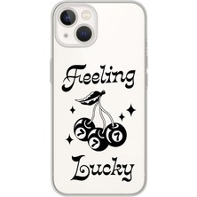 Mobilpad Iphone 15 Plus Uyumlu Baskılı Yumuşak Silikon Şeffaf Telefon Kılıfı