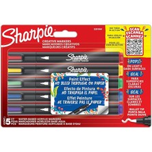 Sprout Store Creative Marker Akrilik Boya Kalemleri | Yuvarlak Uçlu Su Bazlı Boya Kalemi | Mürekkep Kağıda Geçirmez ve Çoğu Yüzey Üzerine Yazar | 5 Adet