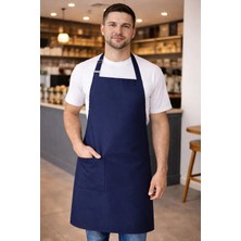 Dery Collection Şef Mutfak Önlüğü 70X80 Lacivert Ayar Askılı Leke Tutmayan Kumaş