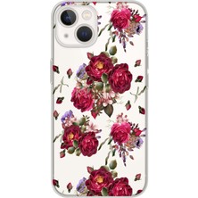 Mobilpad Iphone 13 Mini Uyumlu Baskılı Yumuşak Silikon Şeffaf Telefon Kılıfı