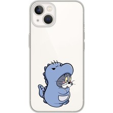 Mobilpad Iphone 13 Mini Uyumlu Baskılı Yumuşak Silikon Şeffaf Telefon Kılıfı