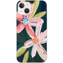 Mobilpad Iphone 13 Uyumlu Baskılı Yumuşak Silikon Şeffaf Telefon Kılıfı