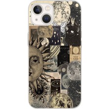 Mobilpad Iphone 15 Uyumlu Baskılı Yumuşak Silikon Şeffaf Telefon Kılıfı