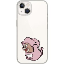 Mobilpad Iphone 15 Uyumlu Baskılı Yumuşak Silikon Şeffaf Telefon Kılıfı