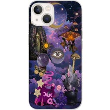 Mobilpad Iphone 15 Uyumlu Baskılı Yumuşak Silikon Şeffaf Telefon Kılıfı