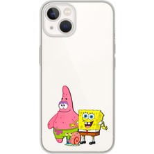 Mobilpad Iphone 15 Uyumlu Baskılı Yumuşak Silikon Şeffaf Telefon Kılıfı