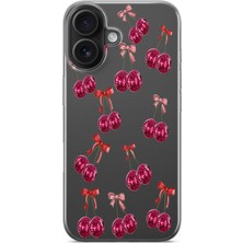 Mobilpad Iphone 16 Uyumlu Baskılı Yumuşak Silikon Şeffaf Telefon Kılıfı