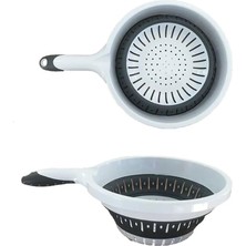 Katlanabilir Mutfak Süzgeci, Saplı, 30,5 x 14 Cm, Bulaşık Makinesinde Yıkanabilir