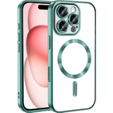 Apple iPhone 16 Pro Uyumlu Kılıf Kamera Korumalı M-Safe Wireless Şarj Özellikli Zore Demre Kapak