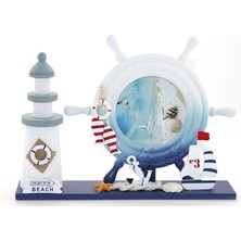 Hsc Bilişim Ahşap Marin Deniz Feneri Dümenli Çerceve Model 1