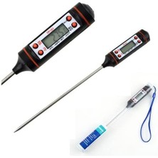 Dijital Gıda Termometresi Kutulu Akrilik Malzemeden Yapılmış Et Süt Mama Yemek Isı Ölçer