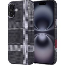 Apple iPhone 16 Plus Uyumlu Kılıf M-Safe Şarj Özellikli Karbon Fiber Görünümlü Zore Nekst Kapak