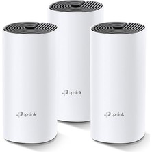 Deco M4 3-Pack , AC1200 Mbps, Dual-Band, Gigabit Portları, 100 Cihaza Kadar Bağlanılabilirlik, 370 M²'ye Kadar Kapsama, Mobil Uygulama ile Kolay Kurulum, Wi-Fi 5 Mesh Sistemi