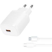 Avcı Teknoloji Market Quick Charge 3.0 Type-C Hızlı Şarj Seti 18W Adaptör + USB Type-C Kablo