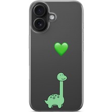 Mobilpad Iphone 16 Uyumlu Baskılı Yumuşak Silikon Şeffaf Telefon Kılıfı