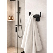 FUALORA Banyo Aksesuarı Siyah Bornozluk 304 Paslanmaz Çelik