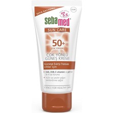 Sun Care Spf 50+ Uva/uvb Filtresi ve E Vitamini Üçlü Yüksek Koruma Çok Yönlü Güneş Kremi 50 ml