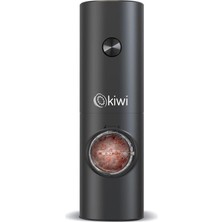 Kiwi Otomatik Baharat Öğütücü Pilli Işıklı Tuz Karabiber Değirmeni Alüminyum Malzeme ile Şık Görünüm