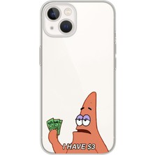 Mobilpad Iphone 14 Plus Uyumlu Baskılı Yumuşak Silikon Şeffaf Telefon Kılıfı