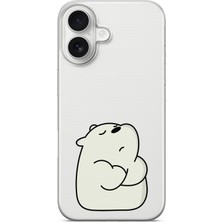 Mobilpad Iphone 16 Uyumlu Baskılı Yumuşak Silikon Şeffaf Telefon Kılıfı