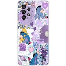 Mobilpad Samsung Galaxy A72 Uyumlu Baskılı Yumuşak Silikon Şeffaf Telefon Kılıfı