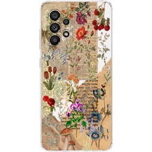 Mobilpad Samsung Galaxy A72 Uyumlu Baskılı Yumuşak Silikon Şeffaf Telefon Kılıfı