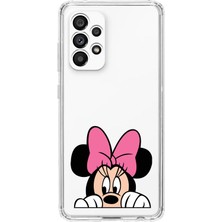 Mobilpad Samsung Galaxy A73 Uyumlu Baskılı Yumuşak Silikon Şeffaf Telefon Kılıfı