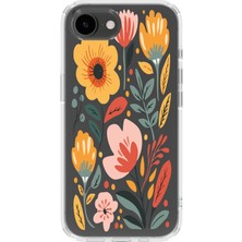 Mobilpad Iphone 16E Uyumlu Baskılı Yumuşak Silikon Şeffaf Telefon Kılıfı