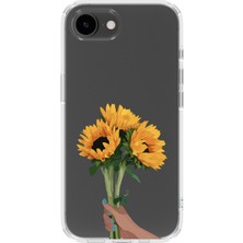 Mobilpad Iphone 16E Uyumlu Baskılı Yumuşak Silikon Şeffaf Telefon Kılıfı