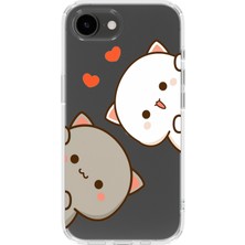 Mobilpad Iphone 16E Uyumlu Baskılı Yumuşak Silikon Şeffaf Telefon Kılıfı