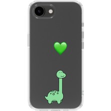 Mobilpad Iphone 16E Uyumlu Baskılı Yumuşak Silikon Şeffaf Telefon Kılıfı