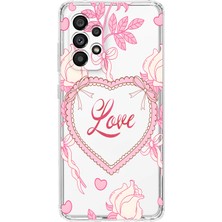 Mobilpad Samsung Galaxy A32 Uyumlu Baskılı Yumuşak Silikon Şeffaf Telefon Kılıfı