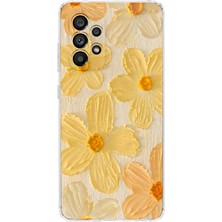 Mobilpad Samsung Galaxy A73 Uyumlu Baskılı Yumuşak Silikon Şeffaf Telefon Kılıfı