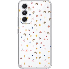 Mobilpad Samsung Galaxy A14 Uyumlu Baskılı Yumuşak Silikon Şeffaf Telefon Kılıfı