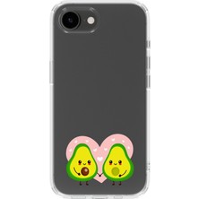 Mobilpad Iphone 16E Uyumlu Baskılı Yumuşak Silikon Şeffaf Telefon Kılıfı