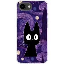 Mobilpad Iphone 16E Uyumlu Baskılı Yumuşak Silikon Şeffaf Telefon Kılıfı