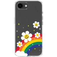 Mobilpad Iphone 16E Uyumlu Baskılı Yumuşak Silikon Şeffaf Telefon Kılıfı