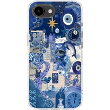 Mobilpad Iphone 16E Uyumlu Baskılı Yumuşak Silikon Şeffaf Telefon Kılıfı