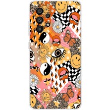 Mobilpad Samsung Galaxy A73 Uyumlu Baskılı Yumuşak Silikon Şeffaf Telefon Kılıfı