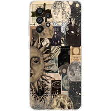 Mobilpad Samsung Galaxy A72 Uyumlu Baskılı Yumuşak Silikon Şeffaf Telefon Kılıfı