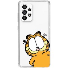 Mobilpad Samsung Galaxy A73 Uyumlu Baskılı Yumuşak Silikon Şeffaf Telefon Kılıfı