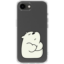 Mobilpad Iphone 16E Uyumlu Baskılı Yumuşak Silikon Şeffaf Telefon Kılıfı