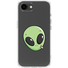 Mobilpad Iphone 16E Uyumlu Baskılı Yumuşak Silikon Şeffaf Telefon Kılıfı