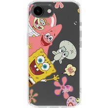 Mobilpad Iphone 16E Uyumlu Baskılı Yumuşak Silikon Şeffaf Telefon Kılıfı