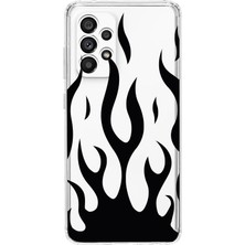 Mobilpad Samsung Galaxy A73 Uyumlu Baskılı Yumuşak Silikon Şeffaf Telefon Kılıfı