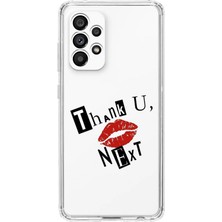 Mobilpad Samsung Galaxy A73 Uyumlu Baskılı Yumuşak Silikon Şeffaf Telefon Kılıfı