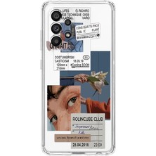 Mobilpad Samsung Galaxy A72 Uyumlu Baskılı Yumuşak Silikon Şeffaf Telefon Kılıfı